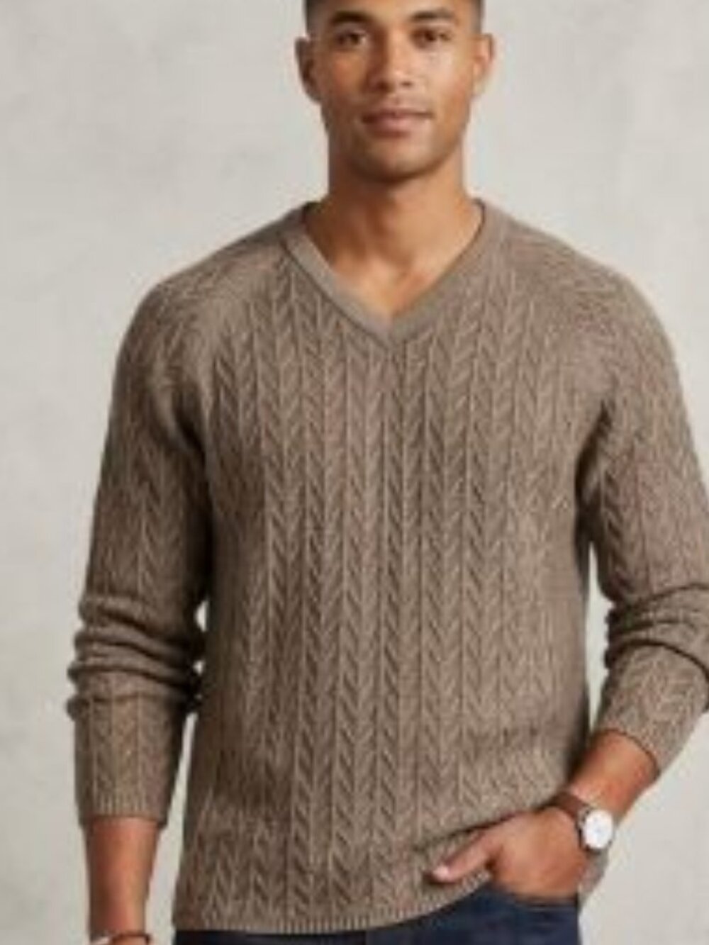 Bob Timberlake Men's XL classic V-Neck, Mid-to-Heavyweight Pullover Sweater